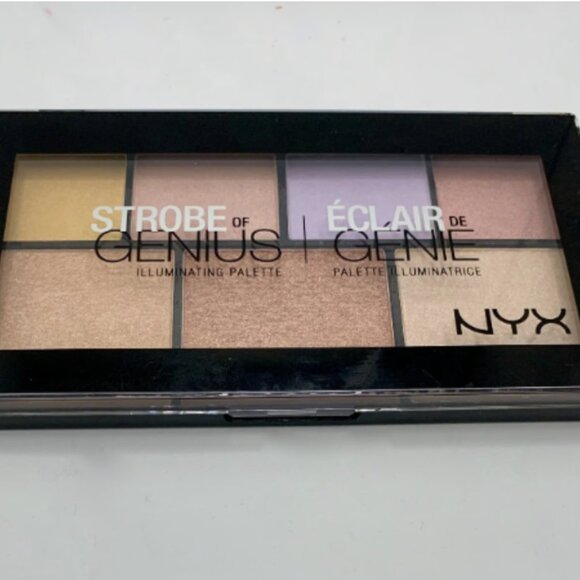 NWOT NYX Strobe of Genius Illuminating Highlighter Strobe Palette - Picture 5 of 7